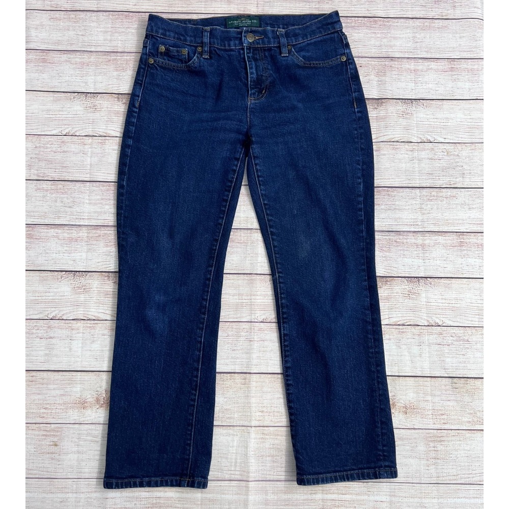 Lauren Ralph Lauren Jeans Women 6P Dark Wash‎ Classic Straight Leg Denim Petite